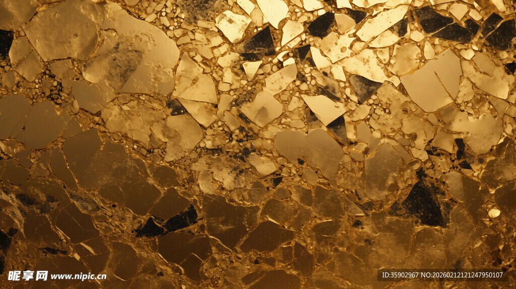 金色碎块纹理背景