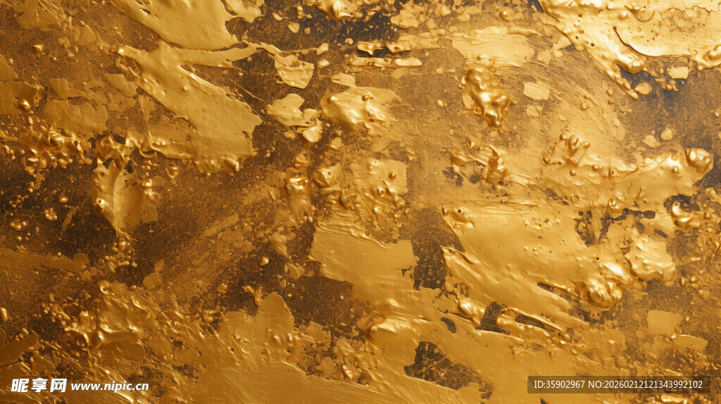 金色斑驳纹理艺术背景图
