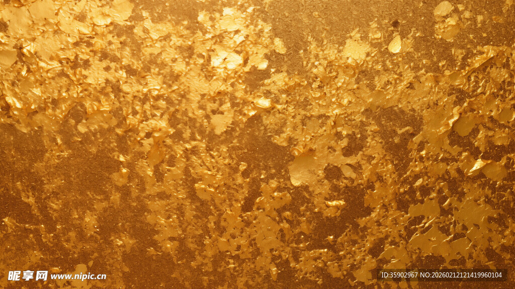 金色斑驳纹理背景图