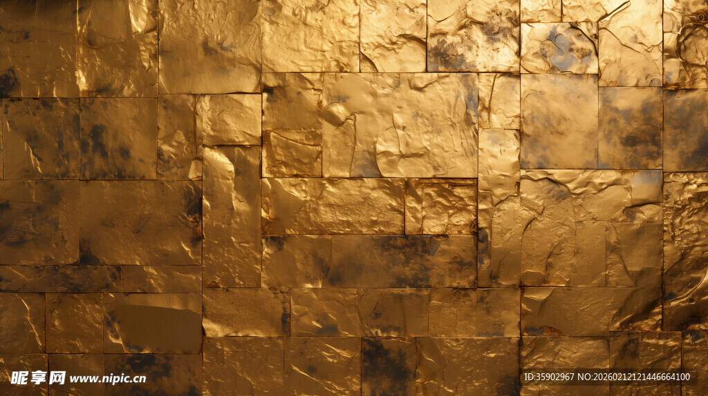 金色纹理墙面背景图