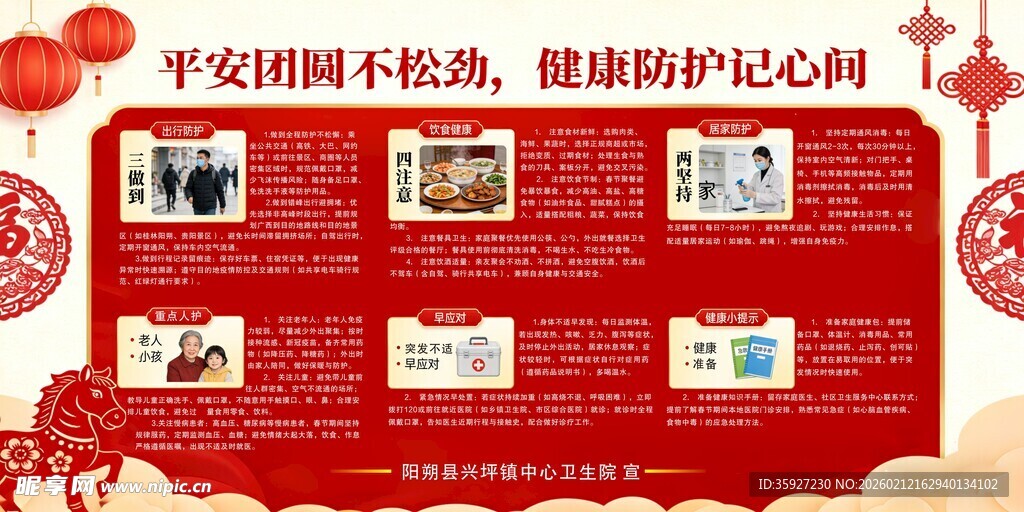 平安创建宣传展板展示