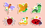 昆虫卡通贴纸