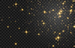 金色星星光效背景