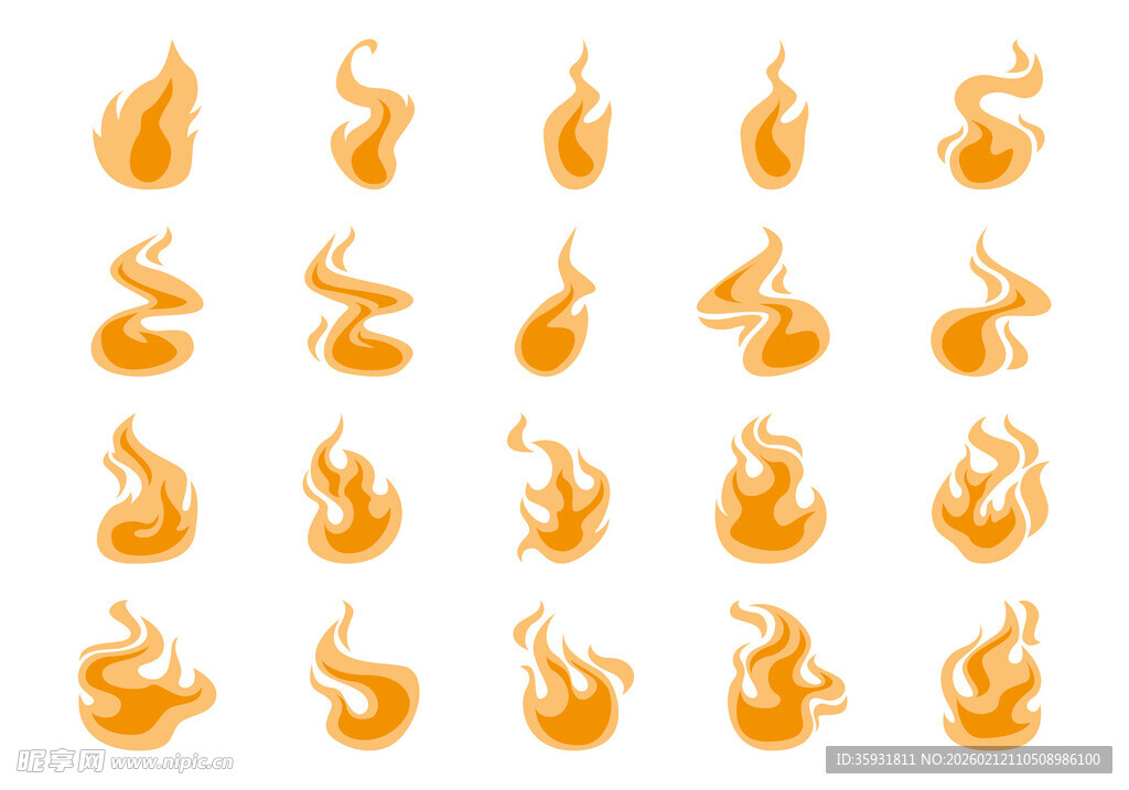 卡通火焰