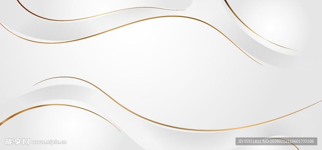 简约白色波浪背景