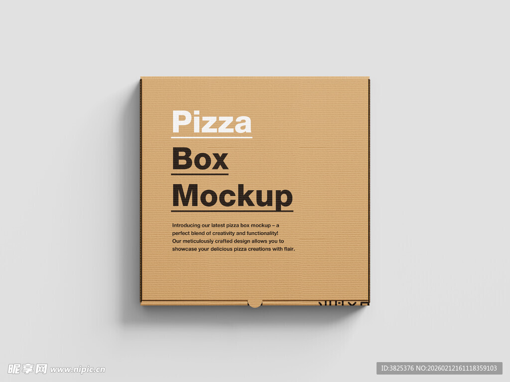 牛皮纸包装纸箱披萨盒飞机盒样机