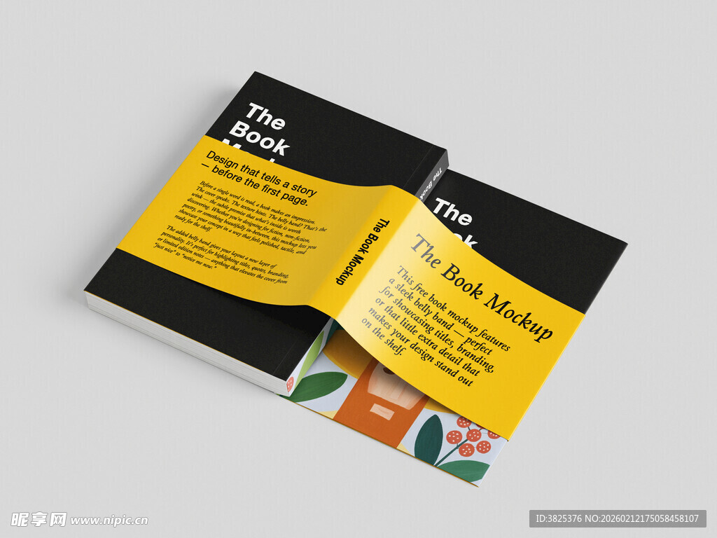 创意笔记本书籍设计展示样机