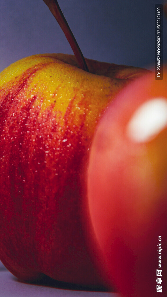 红苹果特写