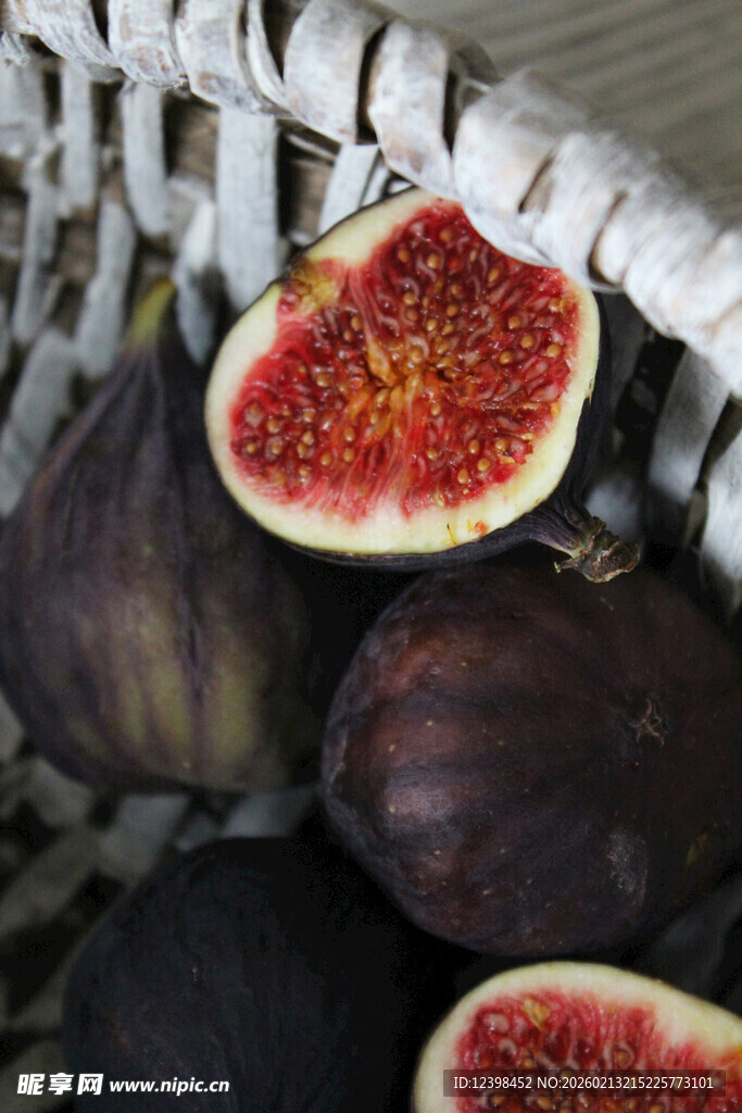 新鲜无花果特写