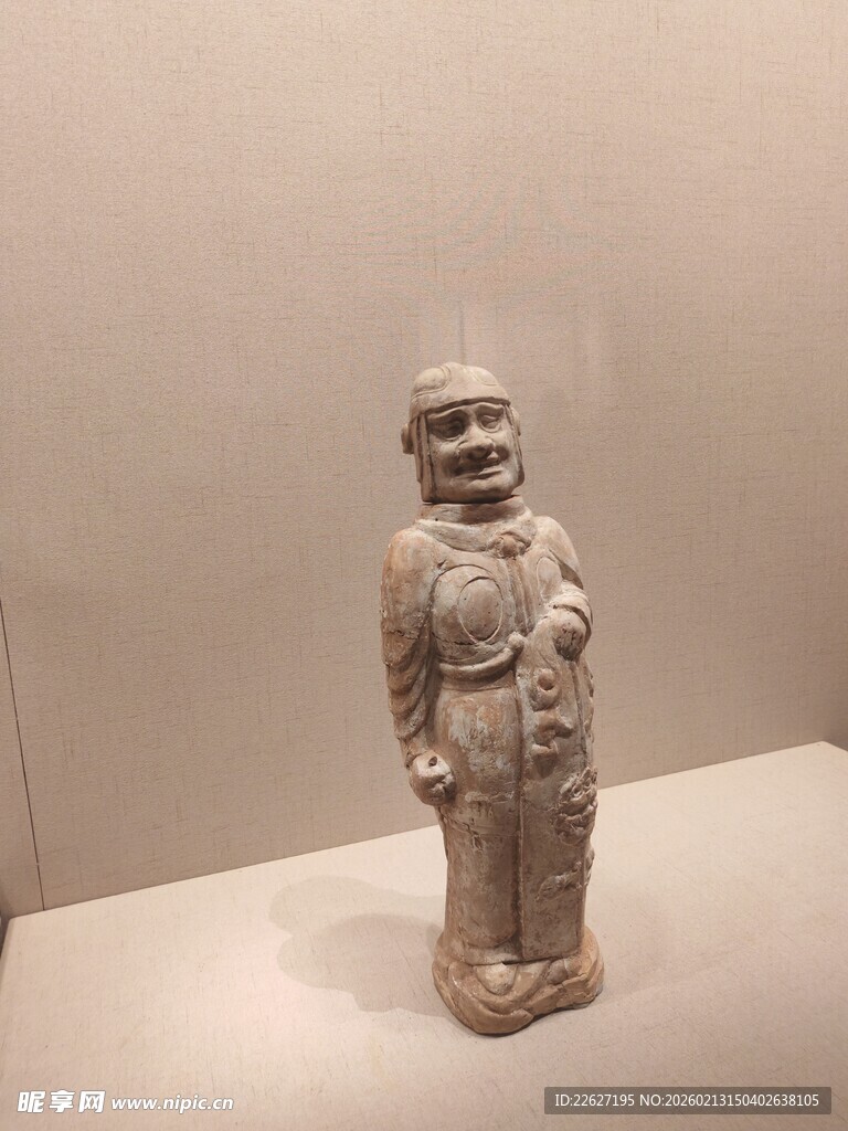 古代陶俑人像展示