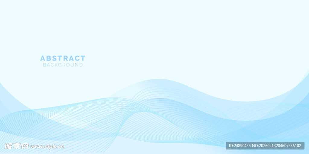 蓝色波浪抽象背景