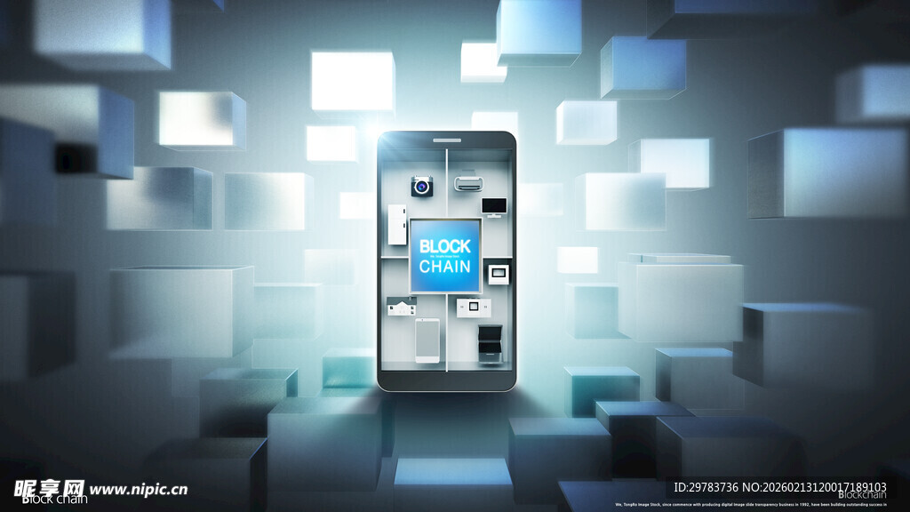 科技炫彩素材海报