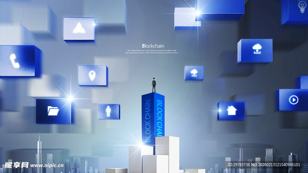 科技炫彩素材海报