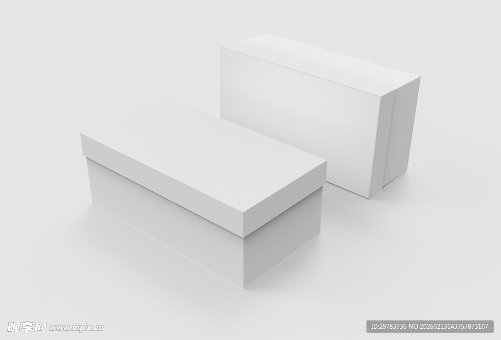 鞋盒样机效果图