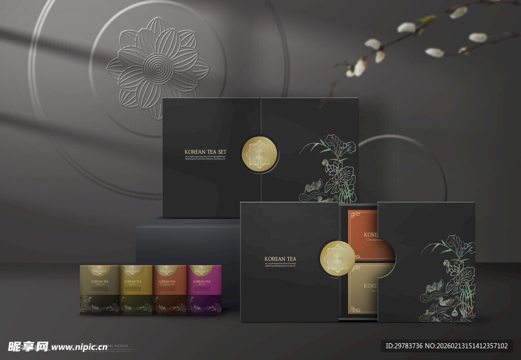 中式风格包装样机