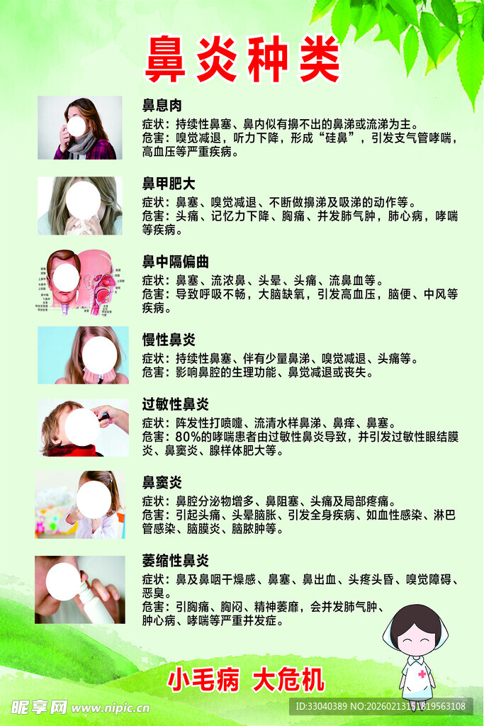 鼻炎种类介绍