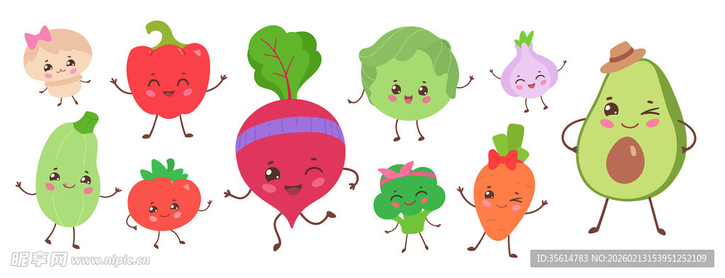卡通蔬菜水果