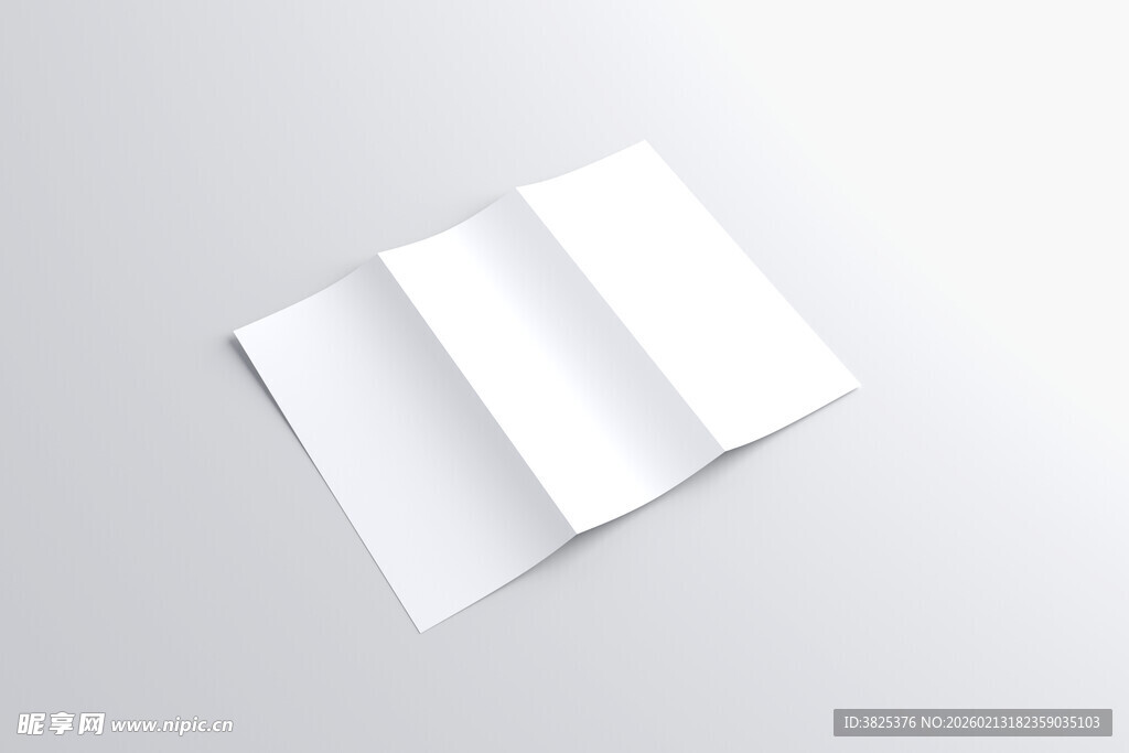 空白三折页样机展示
