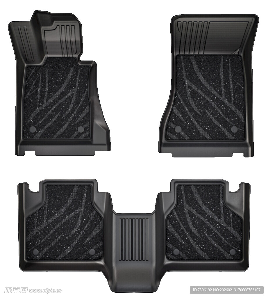 汽车脚垫四件套展示