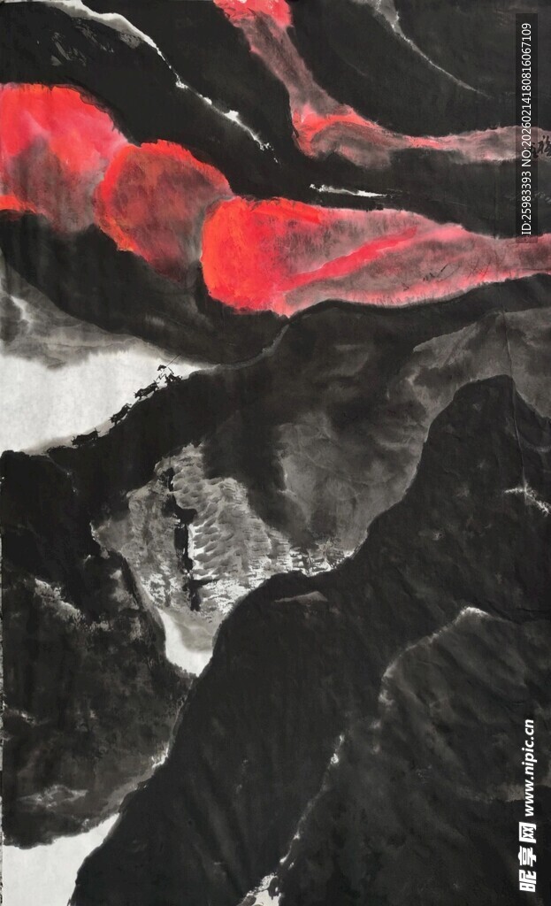 抽象山水图