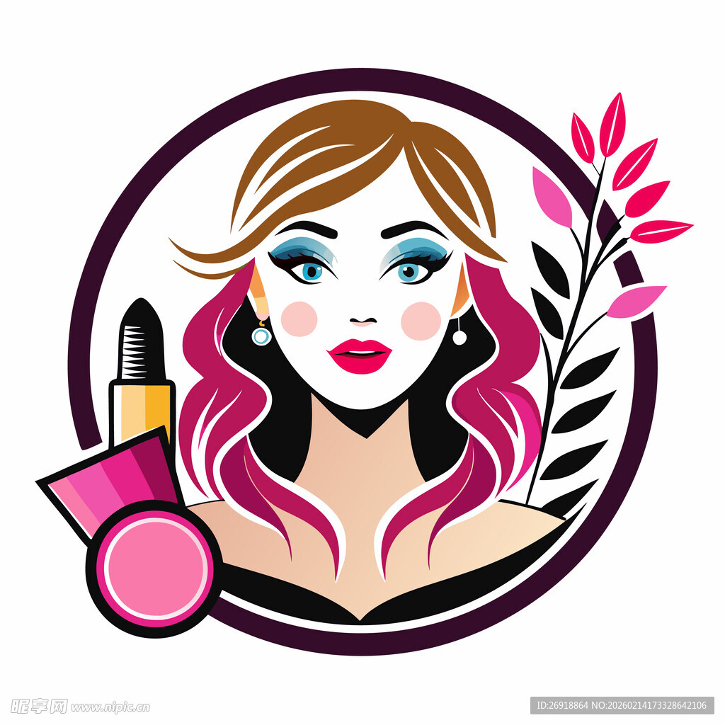 美妆女性形象