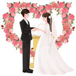 情人节婚礼大尺寸贴纸