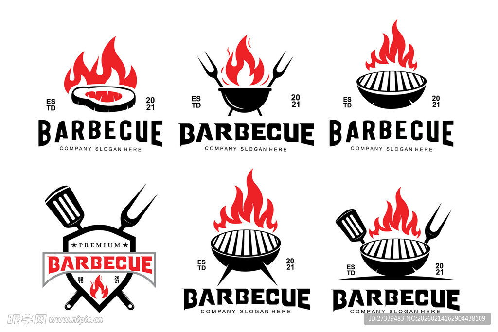 烧烤标志logo