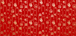 红色新年福字马年福图案背景纹理