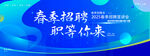 蓝色渐变2025校园春季招聘会