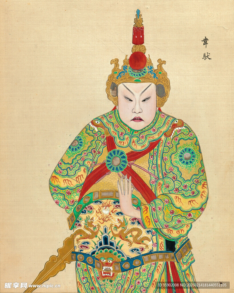 古代武将形象绘画
