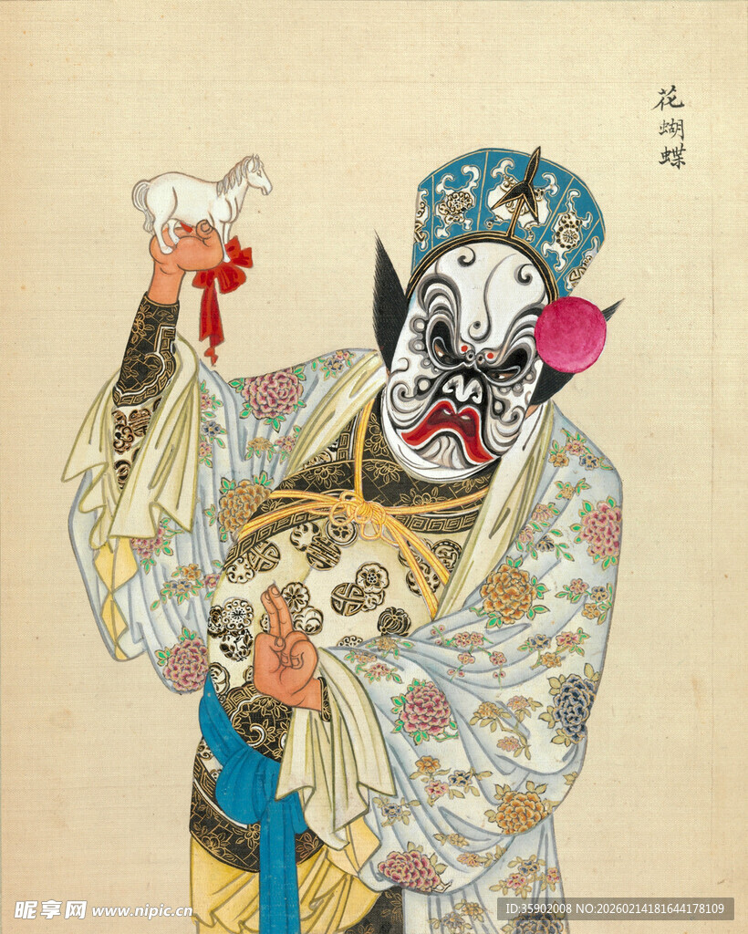 京剧武将扮相人物形象