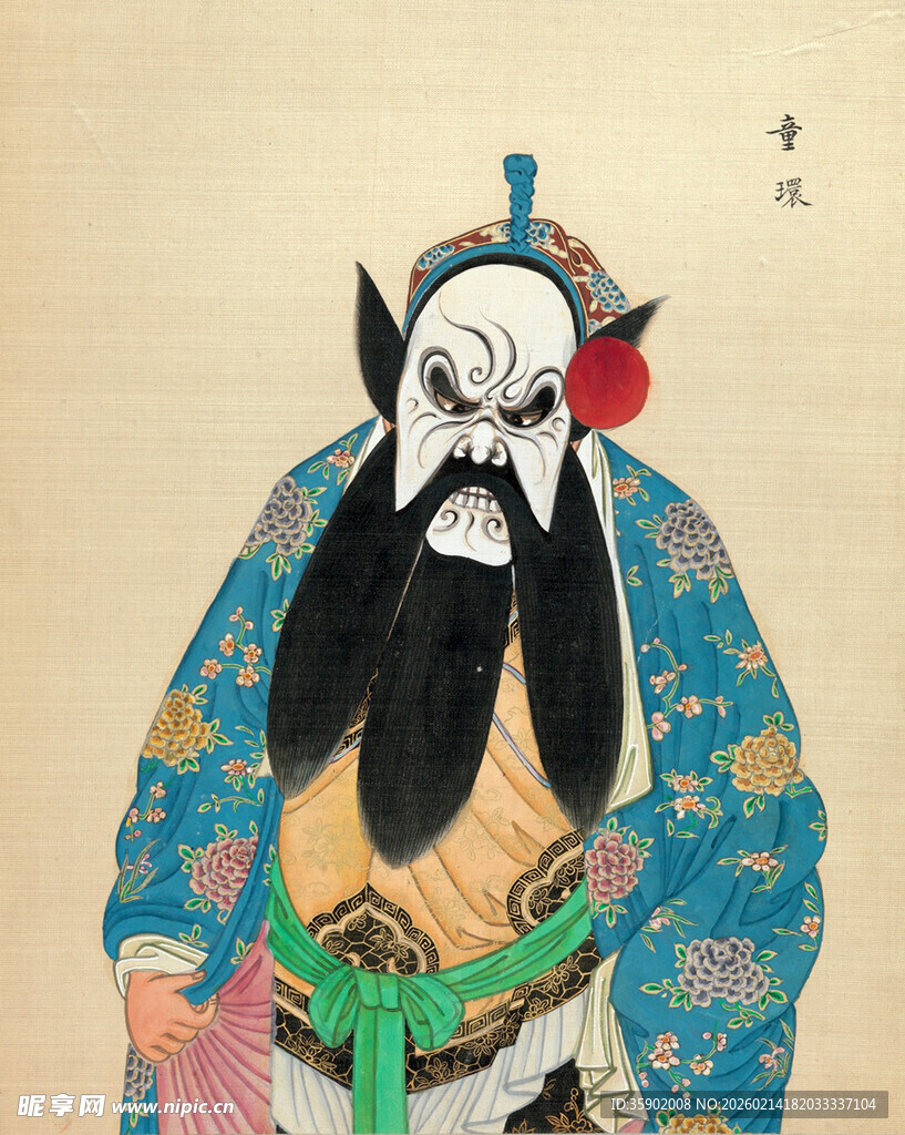 京剧花脸人物扮相