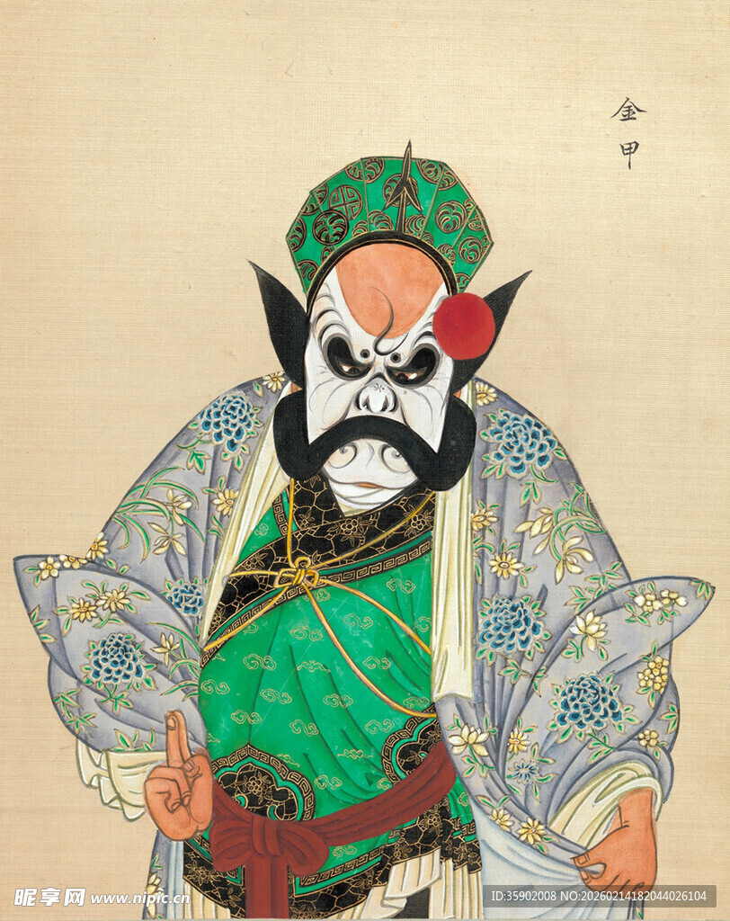 京剧扮相武将形象