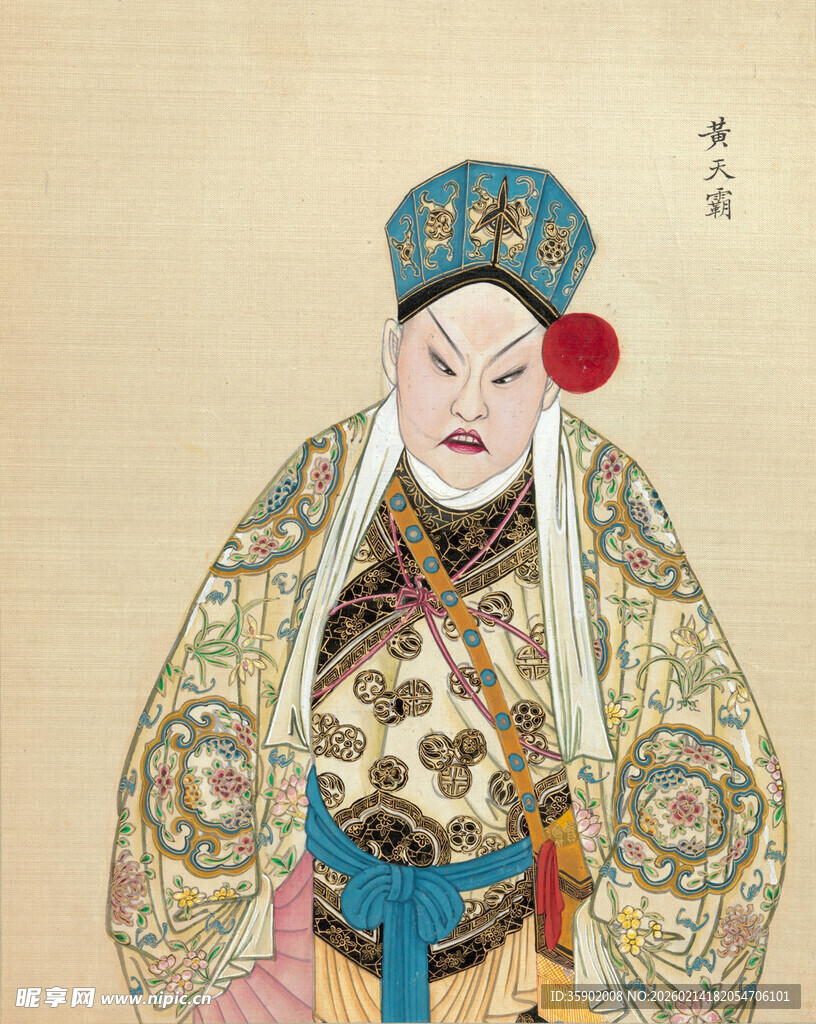 古代武将扮相人物画像