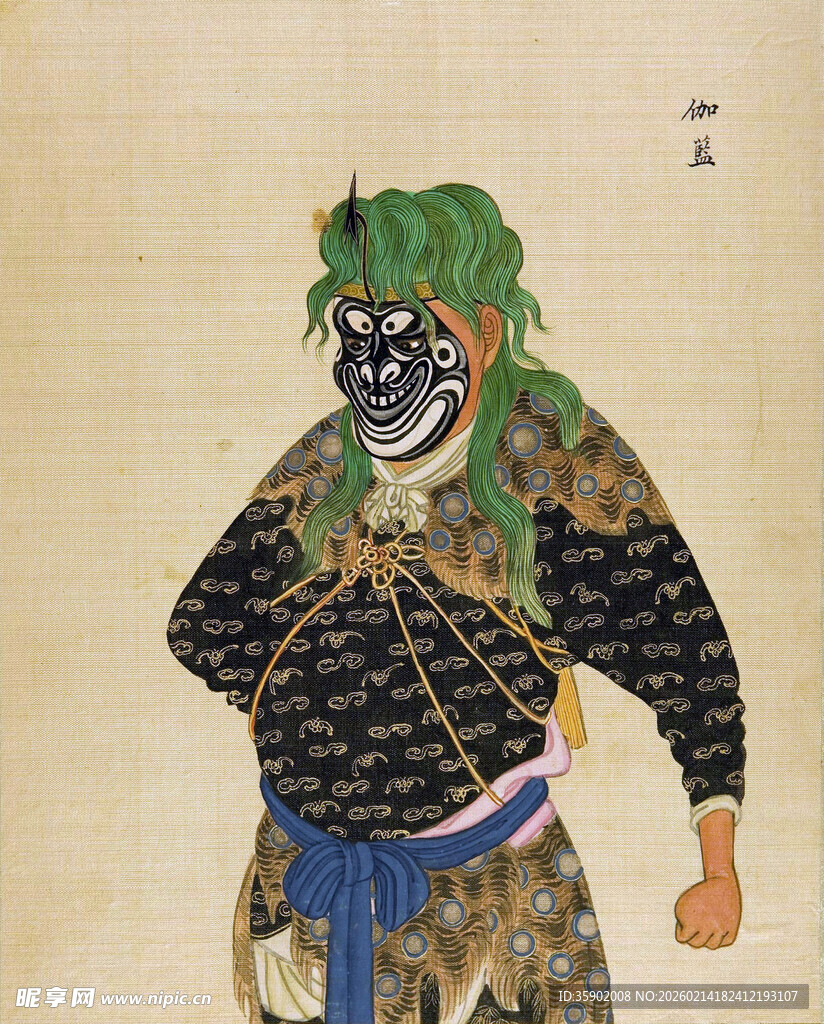 京剧扮相武将图