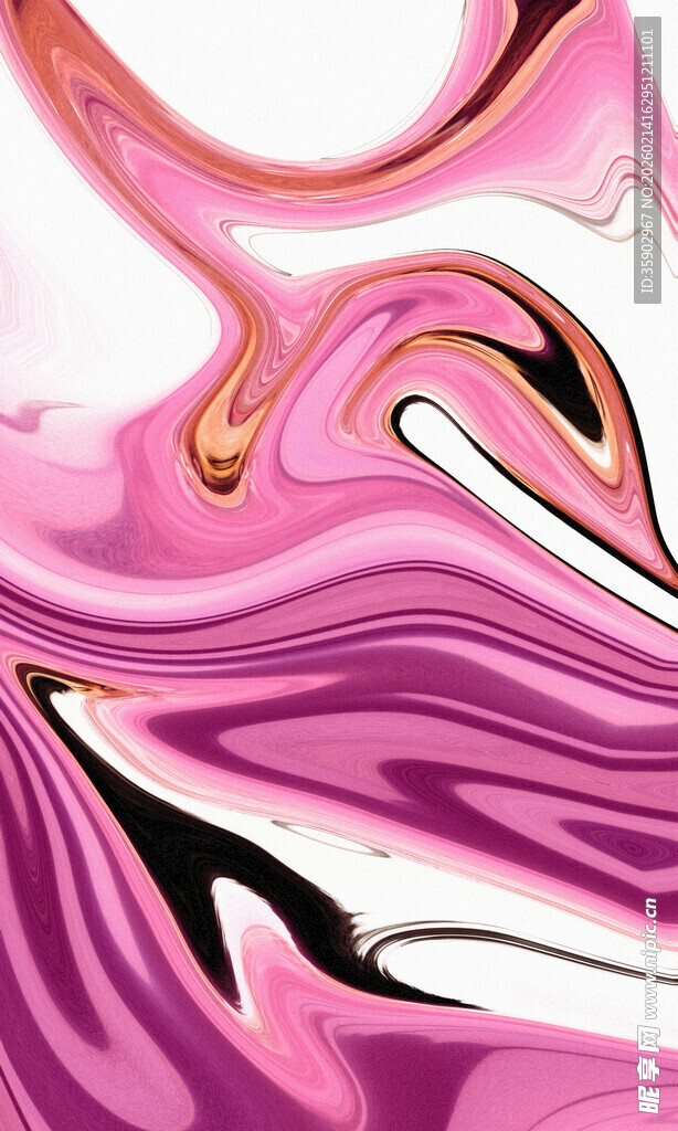 梦幻粉色流体艺术纹理