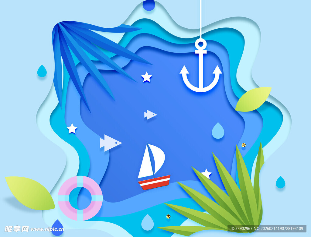 海底纸艺世界的奇幻景观
