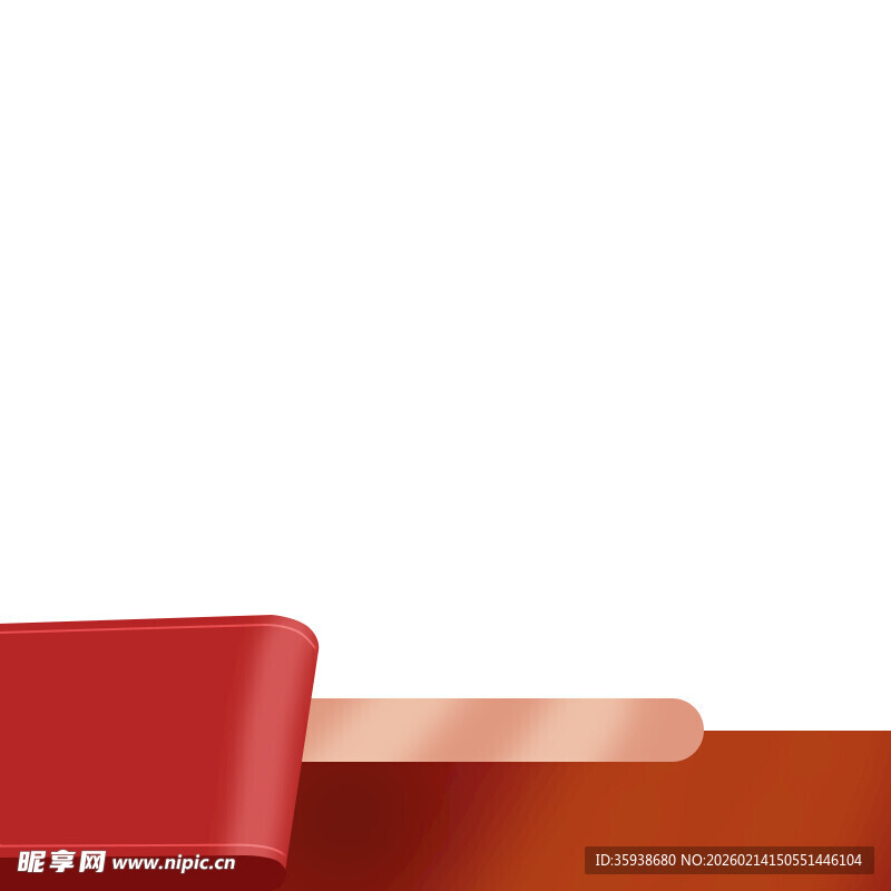 红色渐变唇膏特写