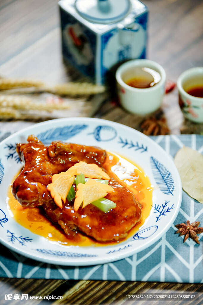 美味中式菜肴与茶饮搭配