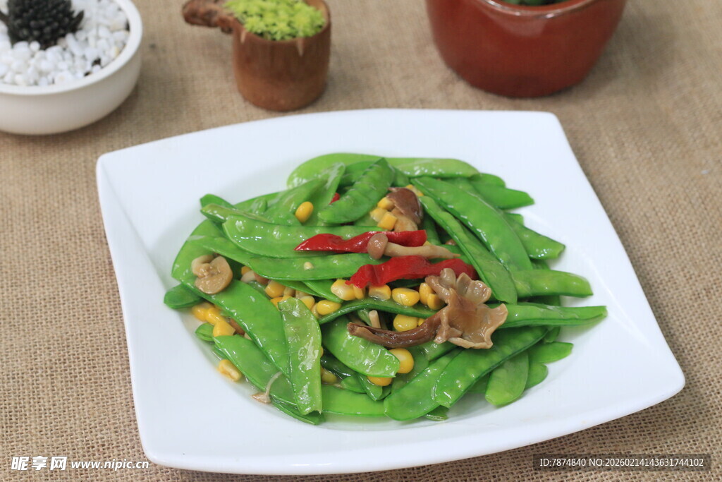 干煸豆角美食诱人呈现