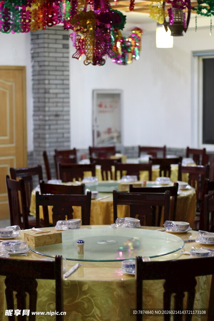 中式餐厅优雅用餐环境