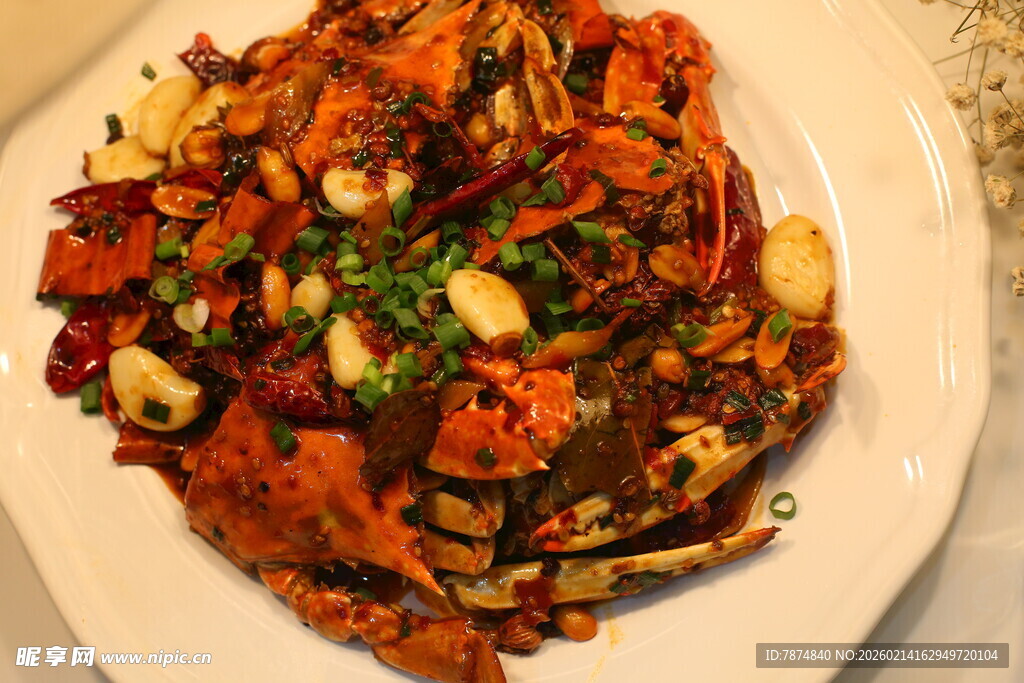美味香辣炒菜拼盘