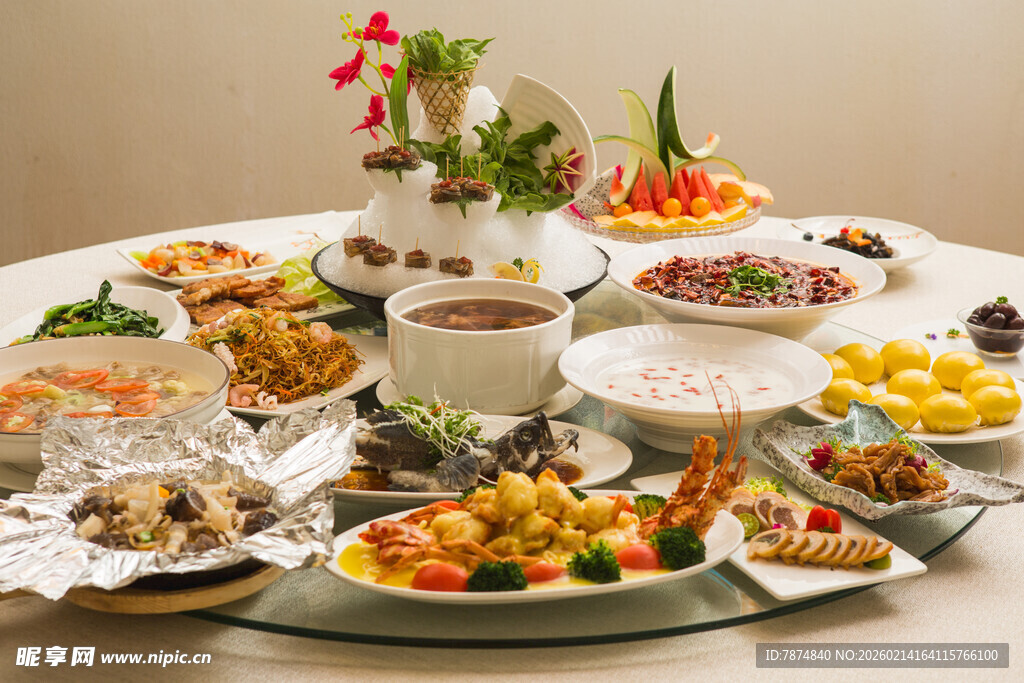 丰盛中式宴席美食荟萃