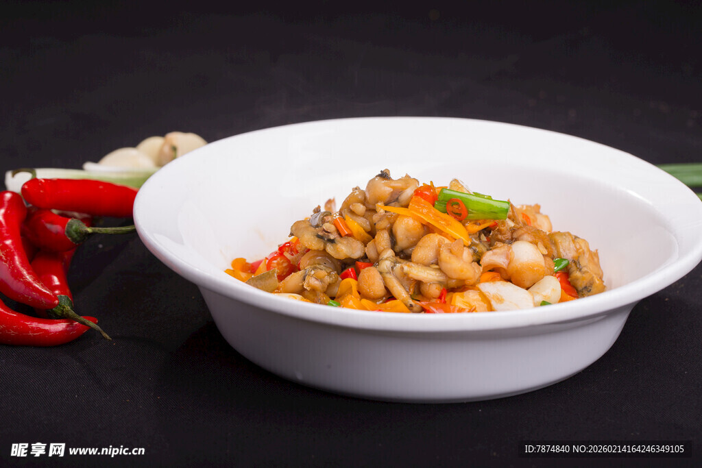 香辣美味炒蛏子