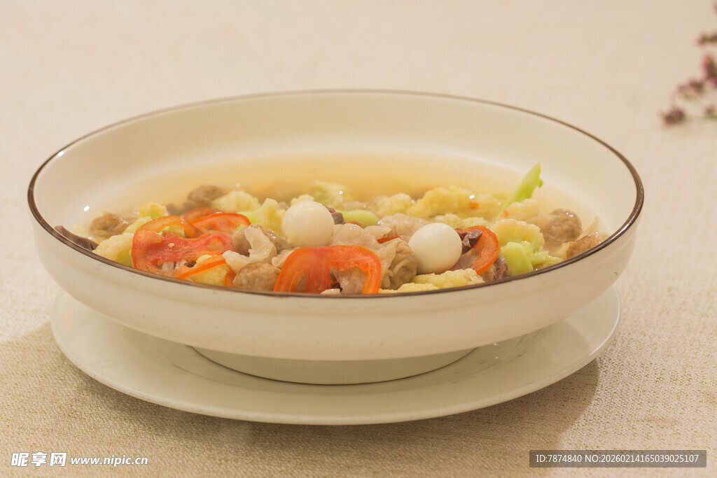 营养美味蔬菜鸡肉汤