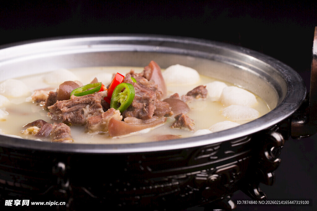 香浓排骨炖山药汤锅