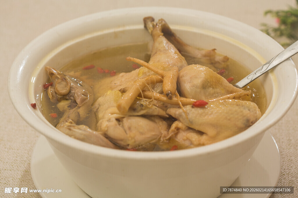 滋补鸡汤 内含丰富食材
