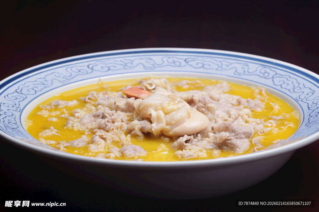 海鲜粥美食特写