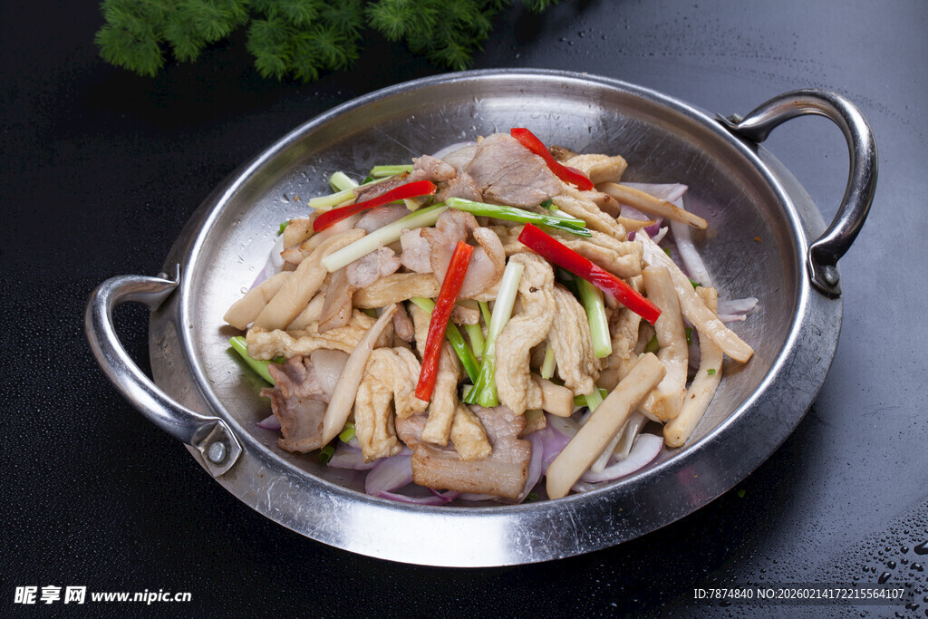 干锅手撕杏鲍菇