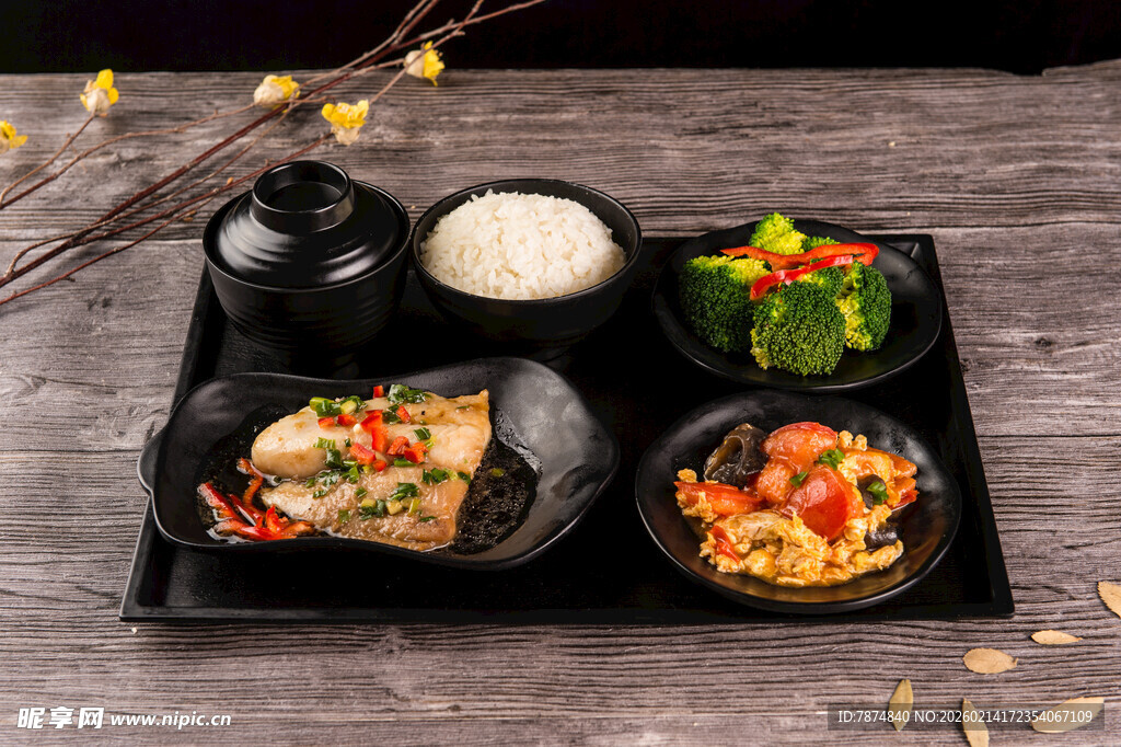 日式美味套餐 精致摆盘